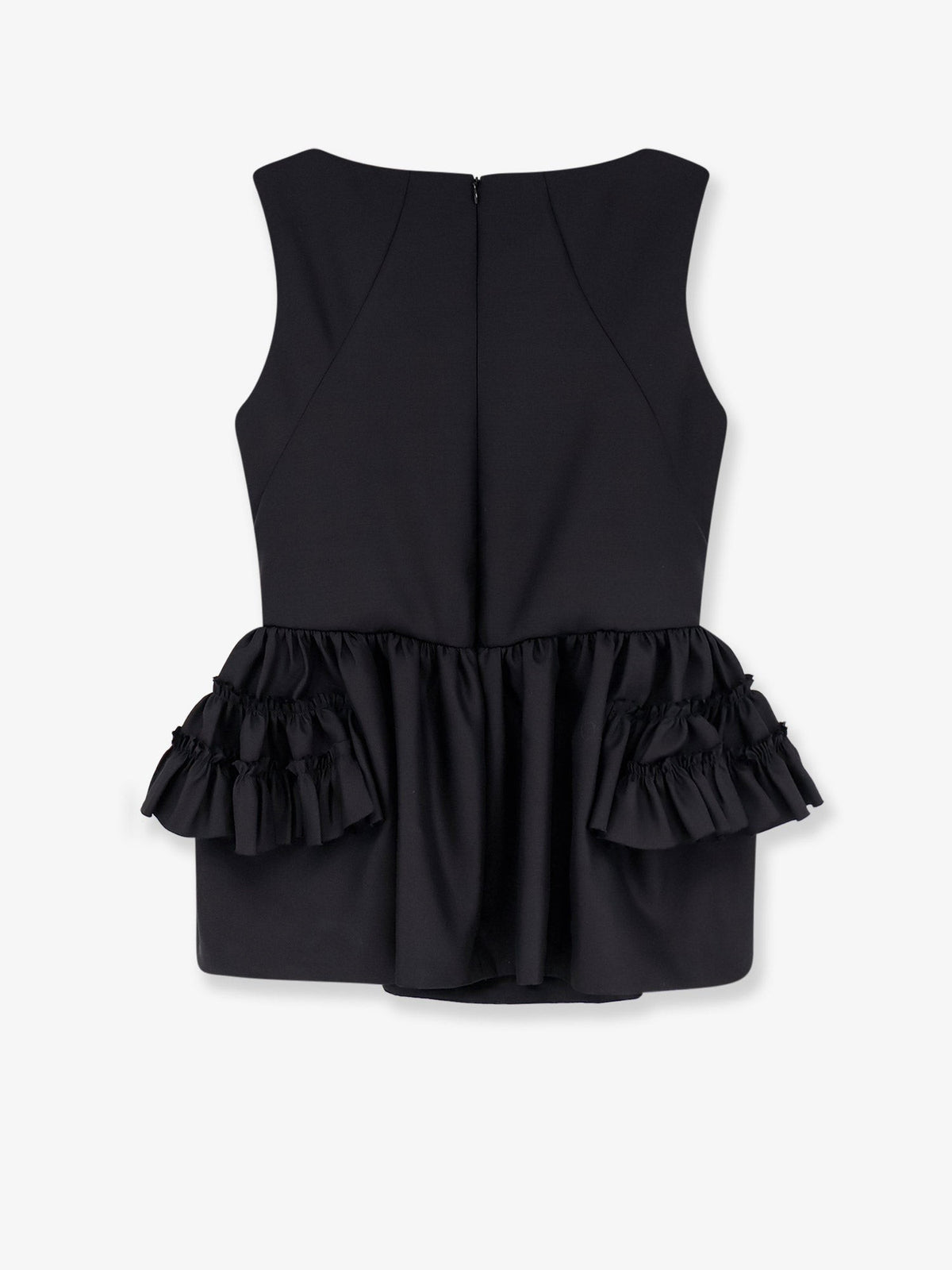 Dries Van Noten Women's Casey Wool and Silk Top Black