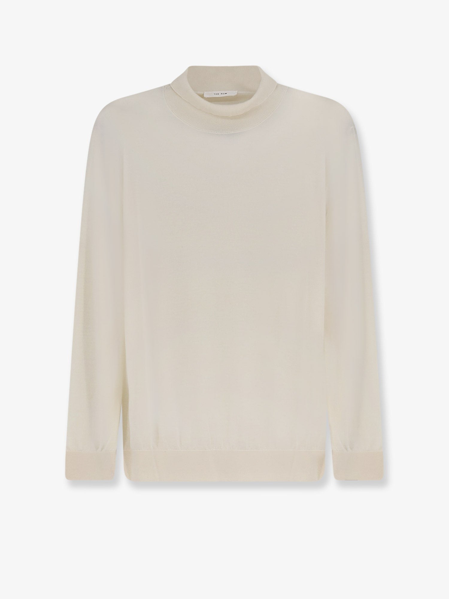 The Row Women's Cashmere and Silk Blend Turtleneck White