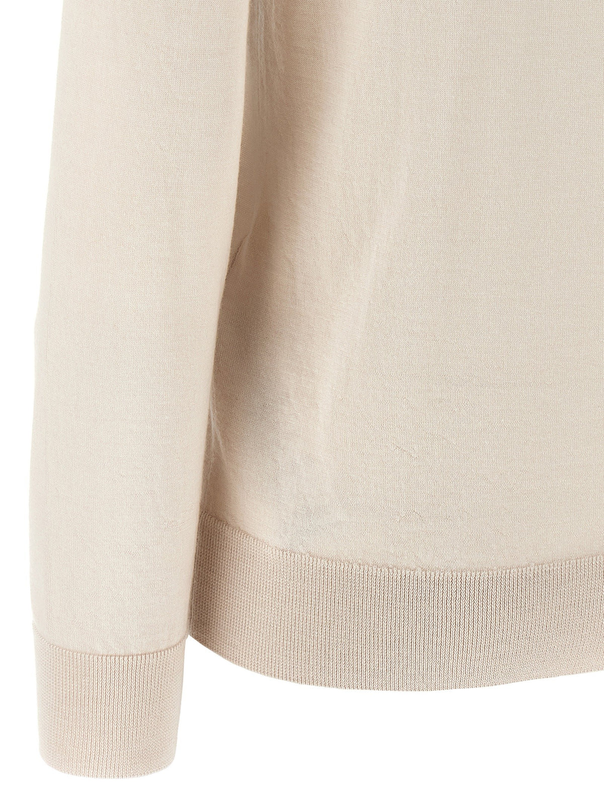 Brioni Cashmere and Silk Polo Shirt Beige