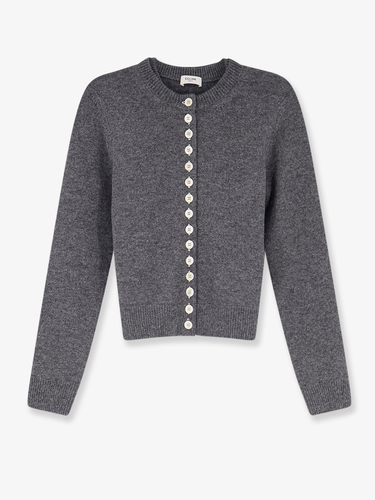 Celine Women's Cashmere Cardigan Grey