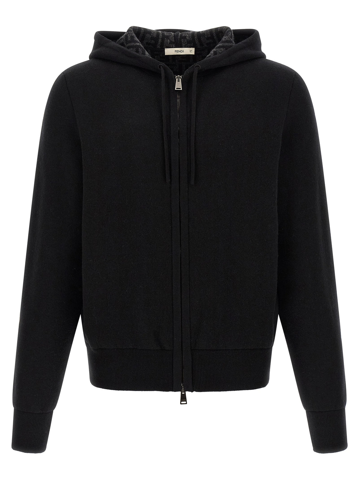 Fendi Cashmere Hoodie Black