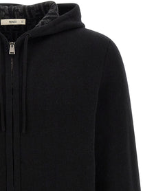 Fendi Cashmere Hoodie Black, view 3