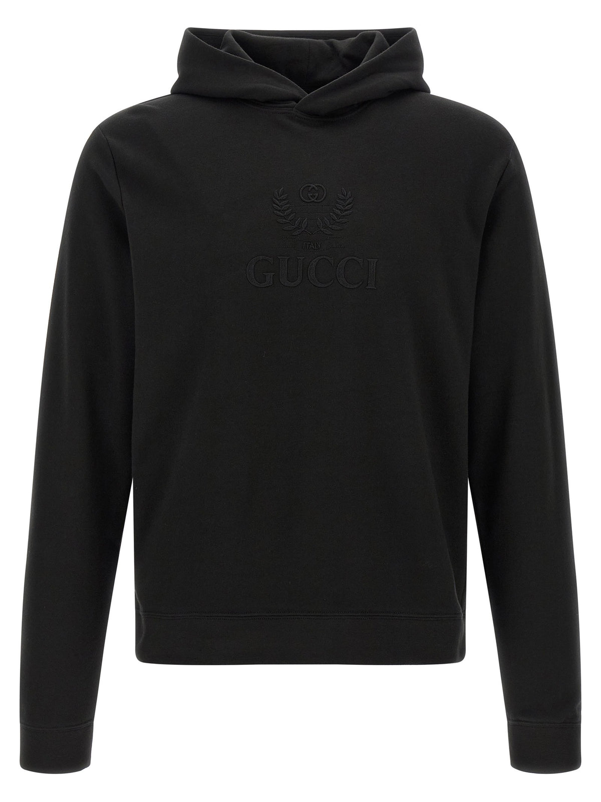 Gucci Cashmere Jersey Hoodie Black