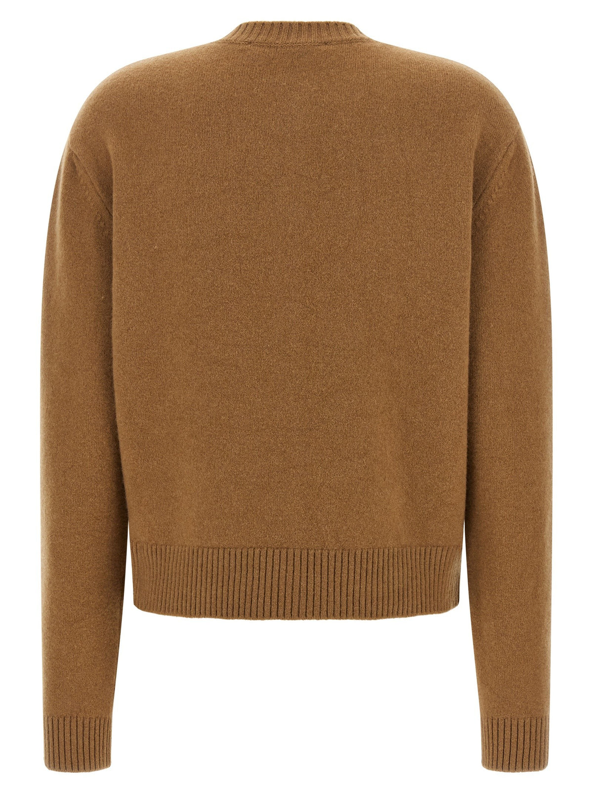 Rohe Cashmere Mixed Crew Neck Cardigan Brown