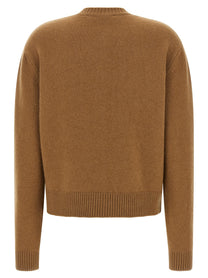 Rohe Cashmere Mixed Crew Neck Cardigan Brown