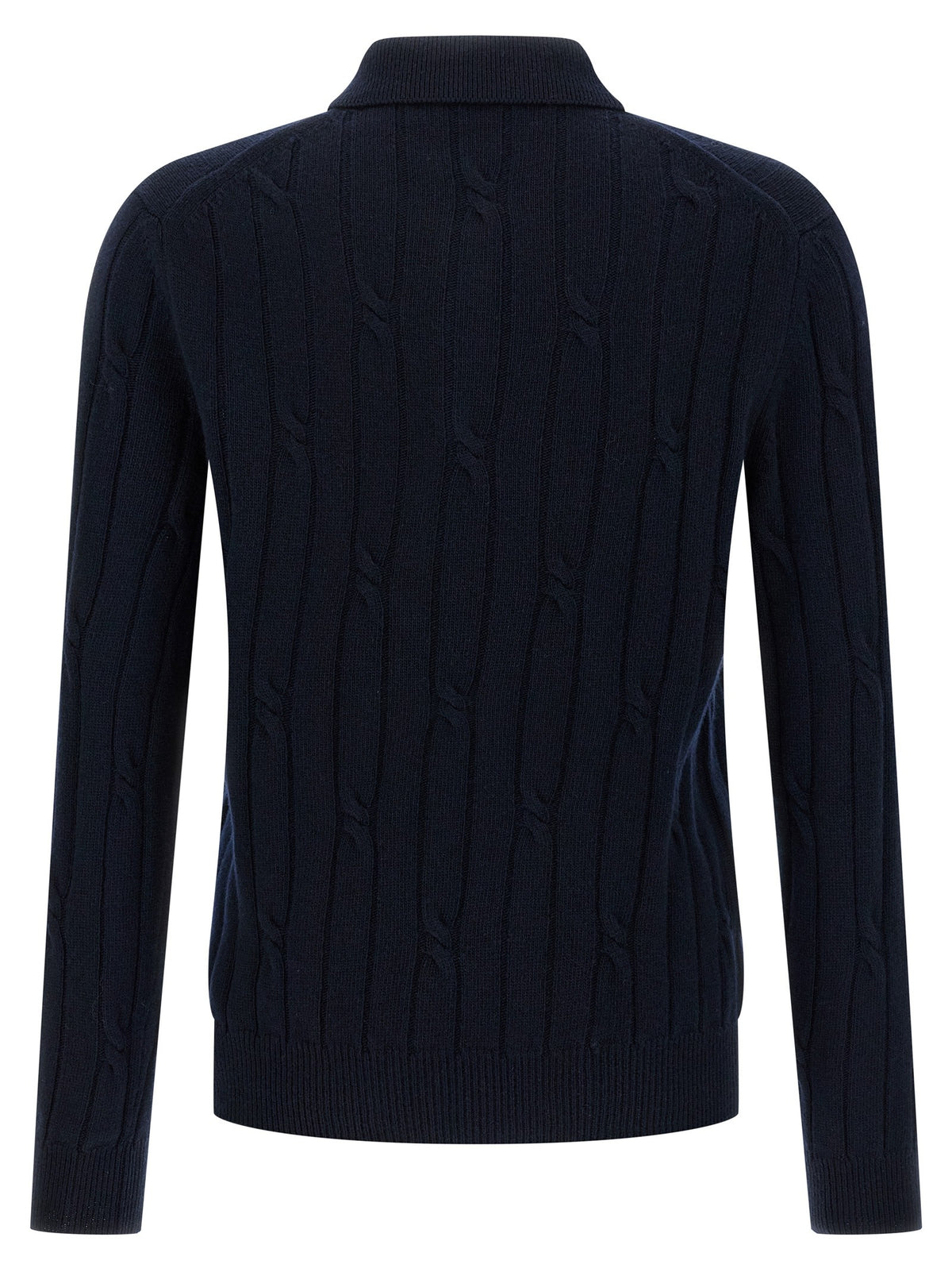 Zanone Cashmere Polo Shirt Blue