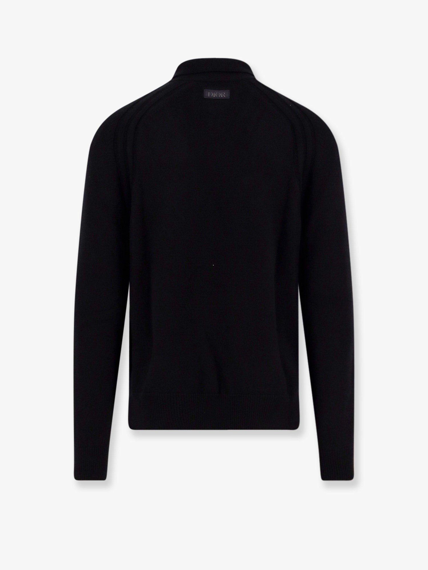 Dior Men's Cashmere Polo Shirt Black