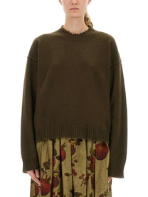 Uma Wang Women's Cashmere Sweater Green