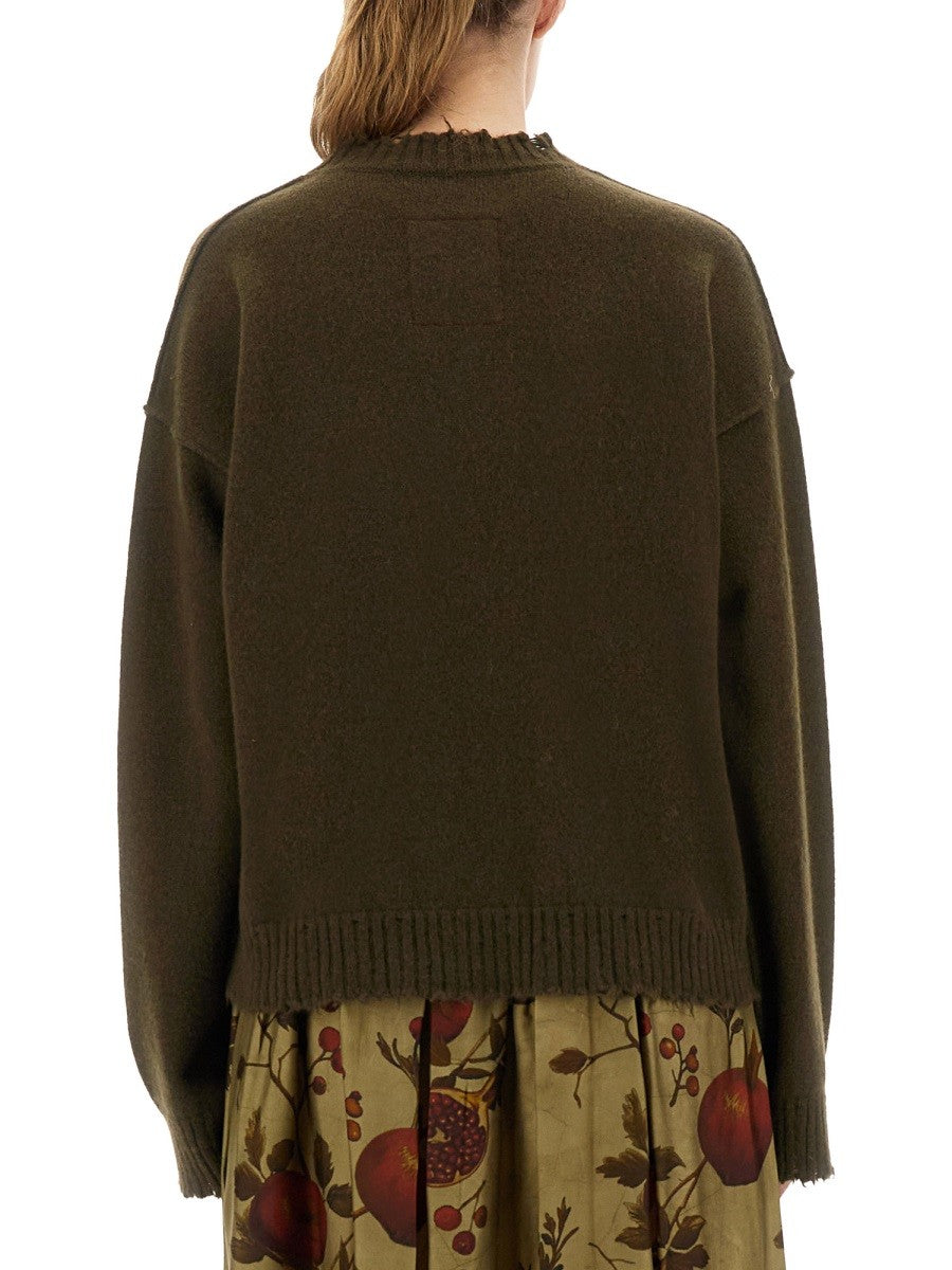 Uma Wang Women's Cashmere Sweater Green