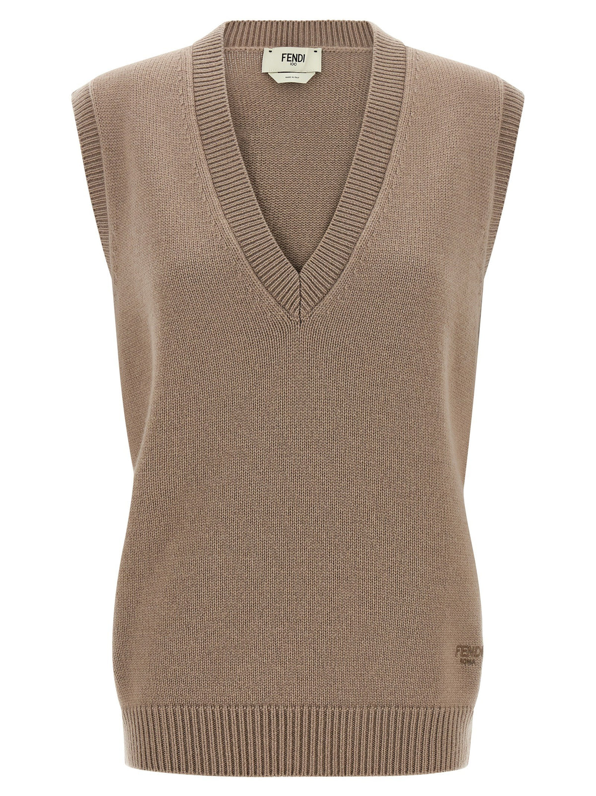 Fendi Cashmere Vest Beige