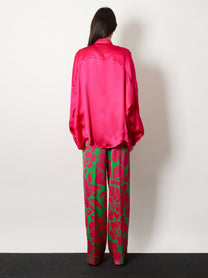Dries Van Noten Women's Casia Silk Shirt Pink