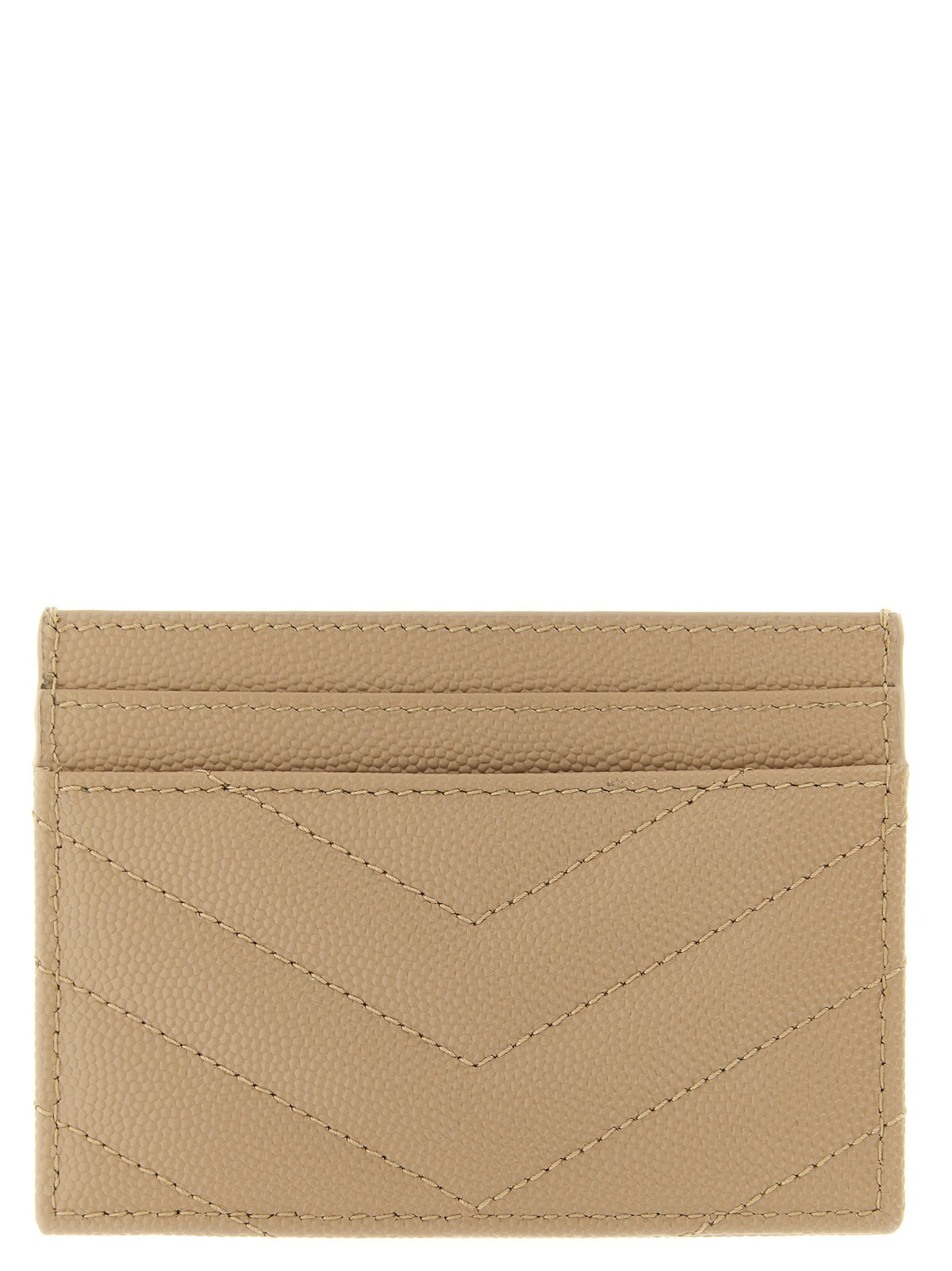 Saint Laurent Cassandre Card Holder Beige
