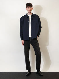 Saint Laurent Men's Cassandre Overshirt Blue