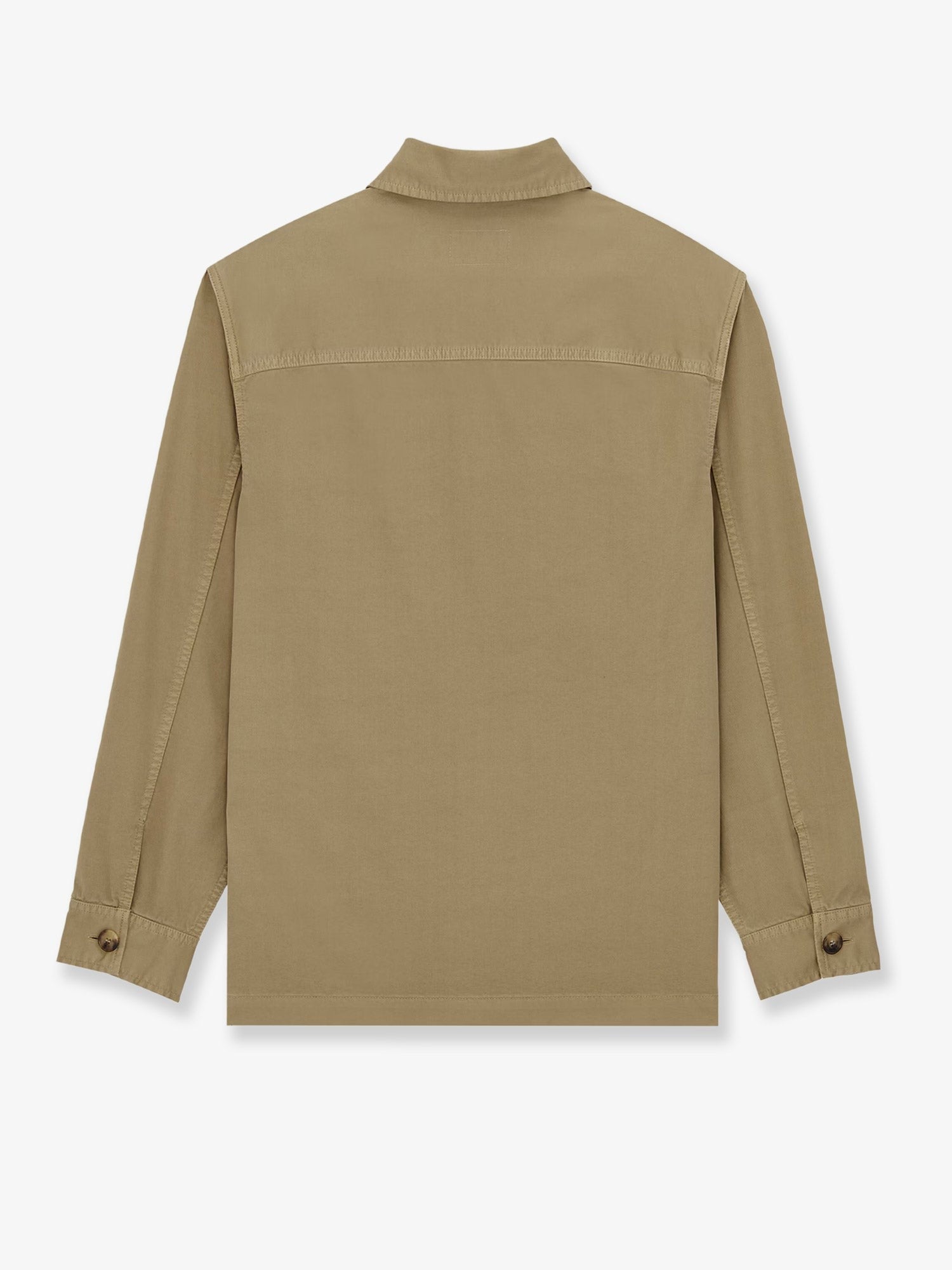 Saint Laurent Men's Cassandre Overshirt Beige