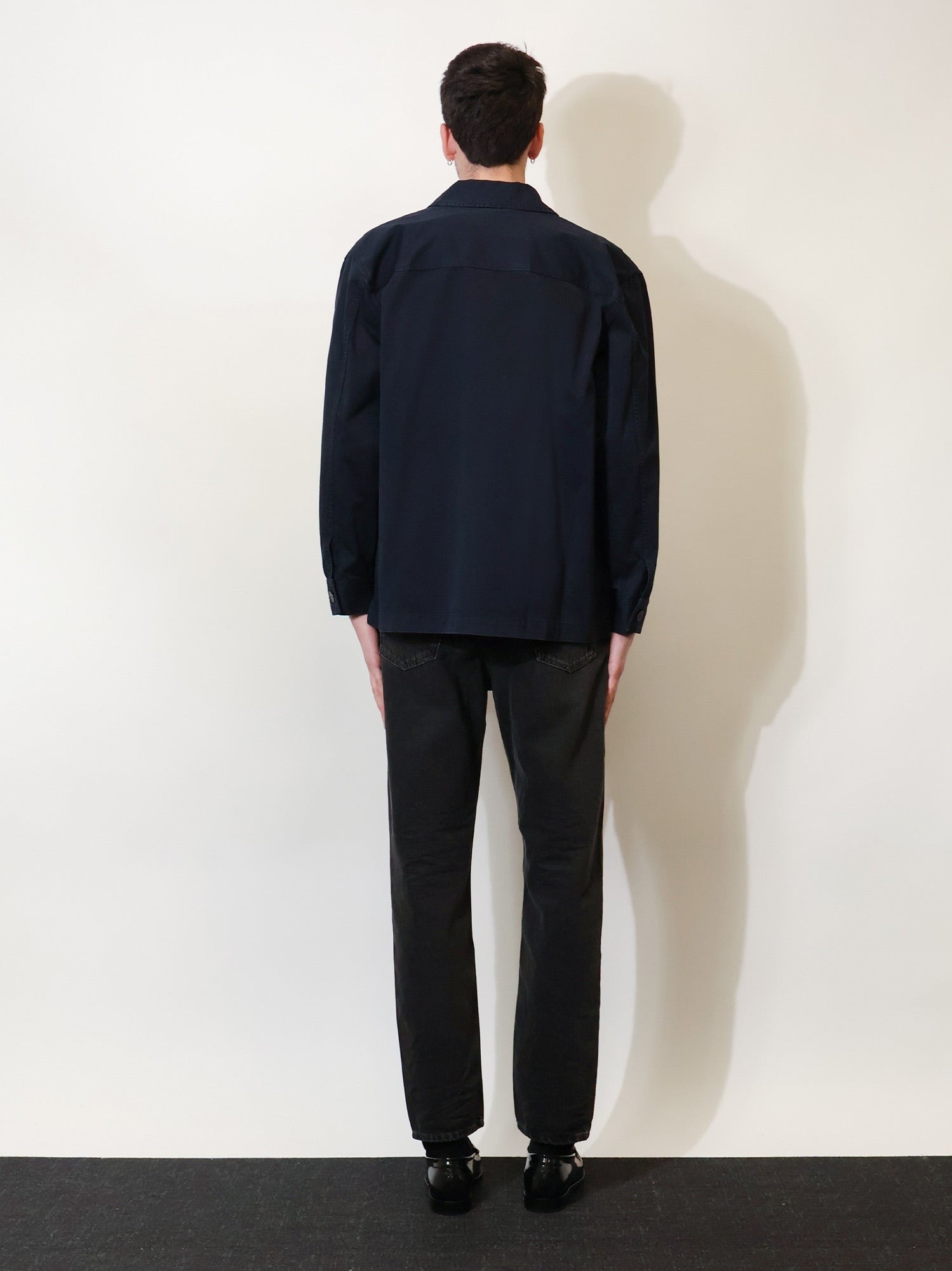 Saint Laurent Men's Cassandre Overshirt Blue