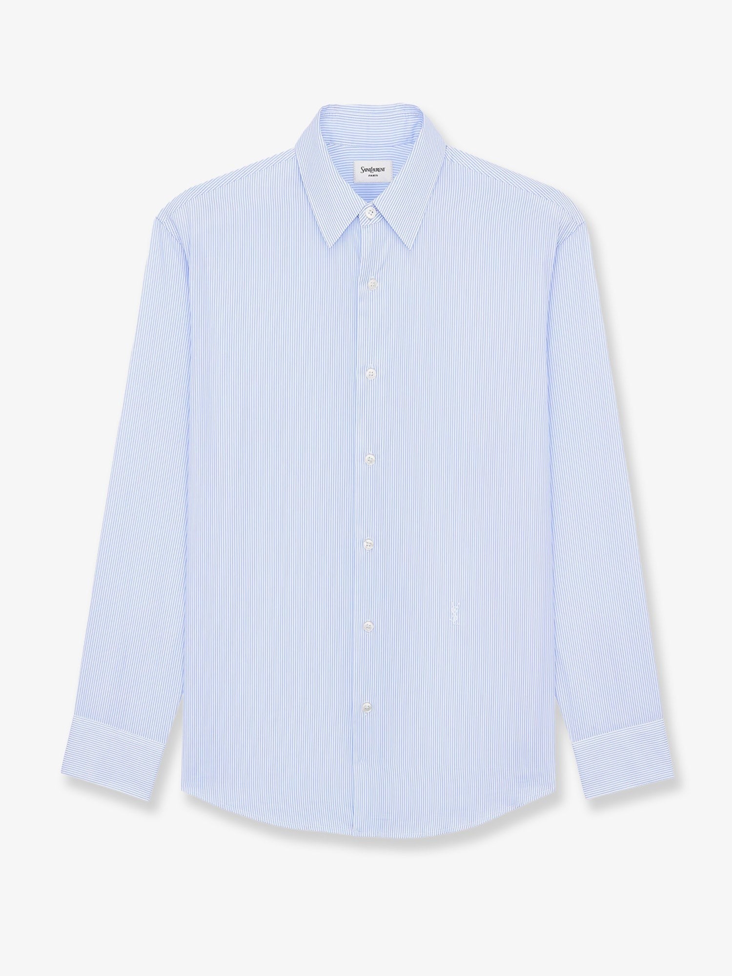 Saint Laurent Men's Cassandre Shirt Blue