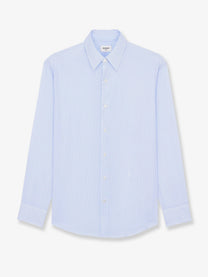 Saint Laurent Men's Cassandre Shirt Blue
