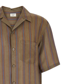 Saint Laurent Cassandre Striped Shirt Gold