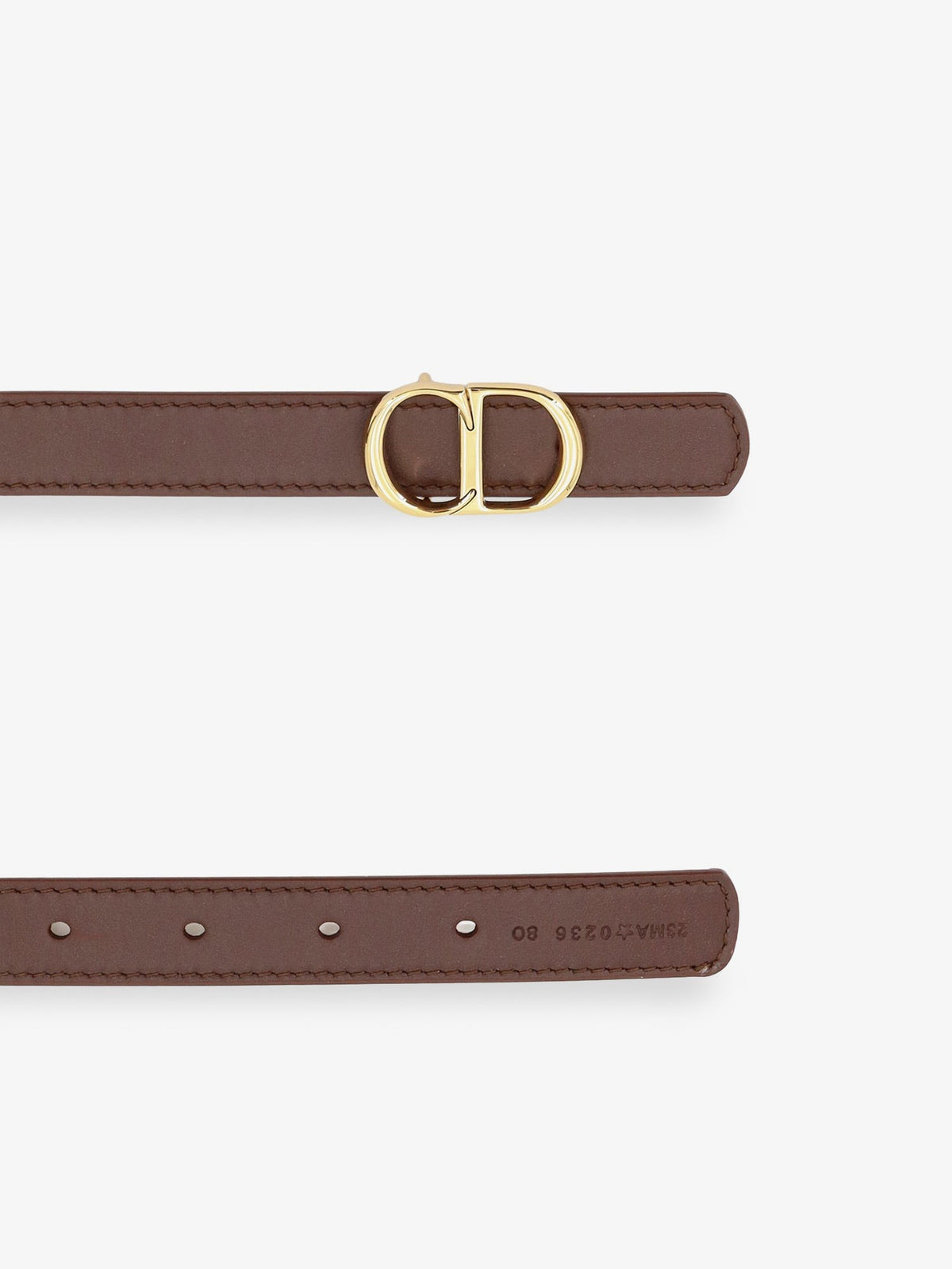 Dior Women's CD Icon Leather Belt Black