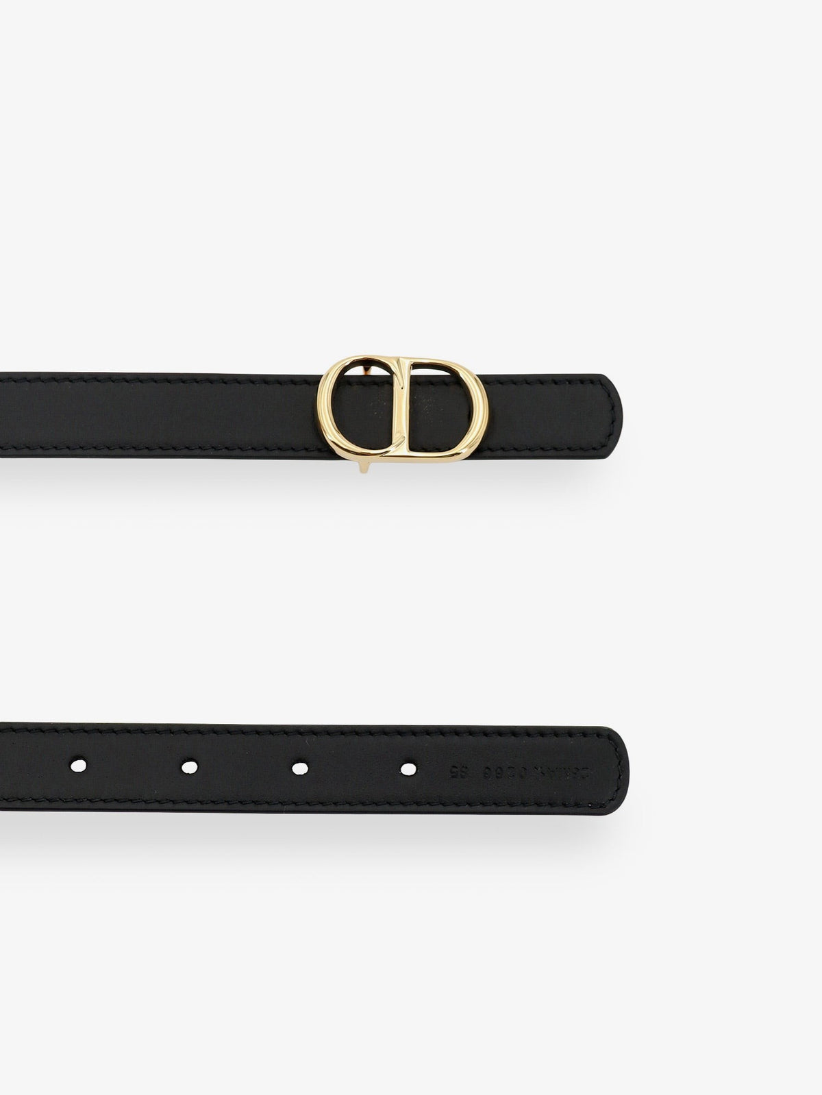 Dior Women's CD Icon Leather Belt Red