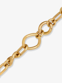 Celine Women's Celine Charms Modern Brass Bracelet Gold
