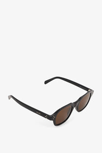 Black celine men’s acetate sunglasses with sleek modern design and brown lenses