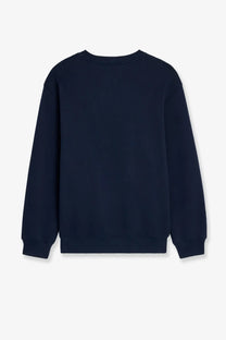 Navy blue crewneck sweater for men made of cotton by celine perfect for casual wear