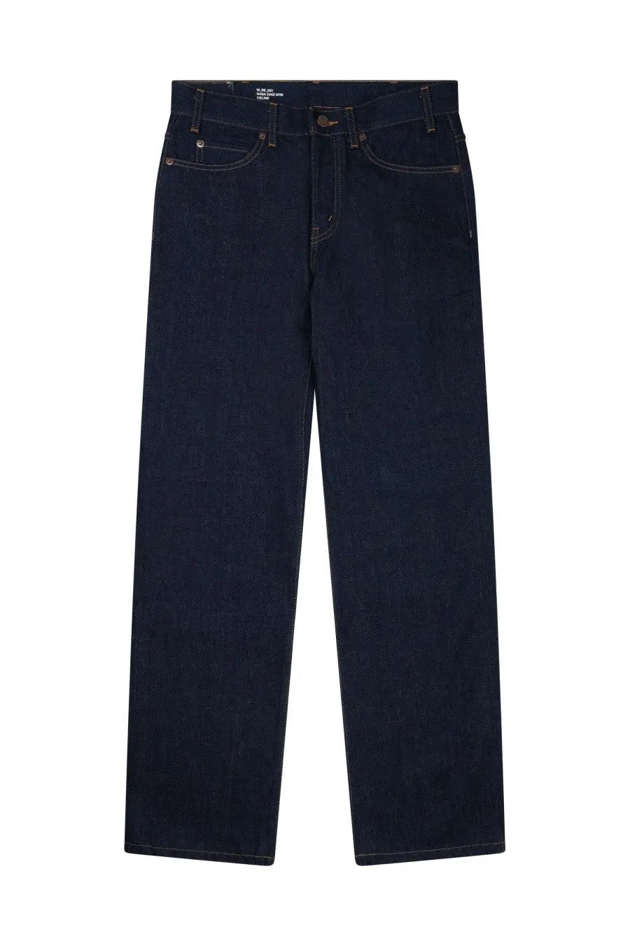 Dark indigo denim celine women’s francoise jeans with classic five-pocket design and sturdy stitching