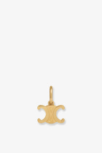 Gold-tone brass charm featuring the interlocking c logo design from Celine women’s Triomphe collection