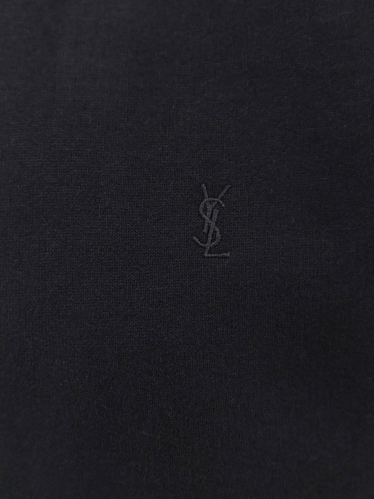 Saint Laurent Women's Certified Cotton Sweatshirt Black