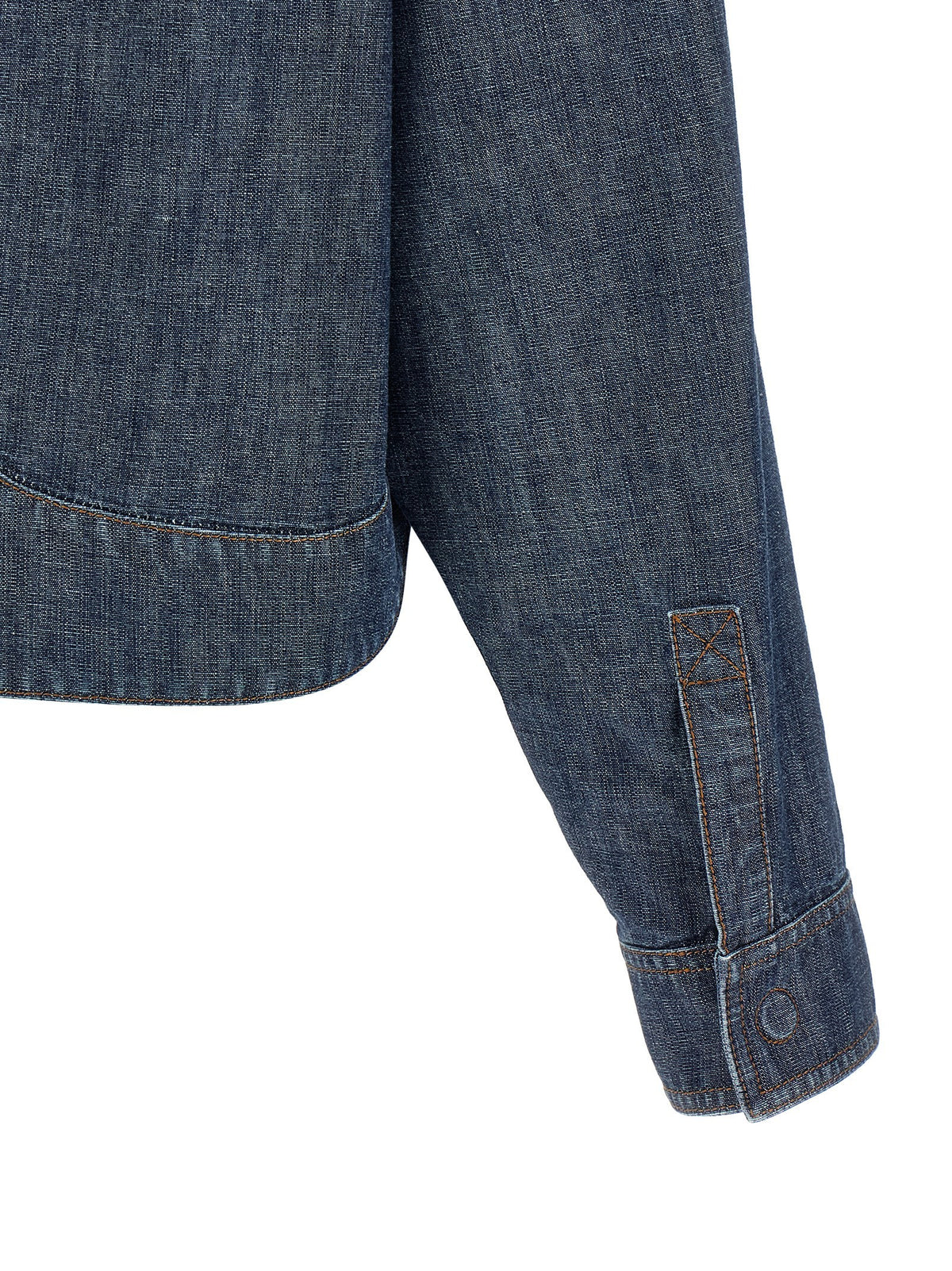 Fendi Women's Chambray Denim Jacket Blue