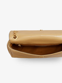 Tory Burch Women's Charlie Leather Shoulder Bag Pécan
