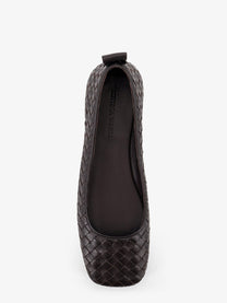 Bottega Veneta Women's Charlotte Leather Ballerinas Brown