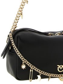 Pinko Charms Mini Shoulder Bag Black