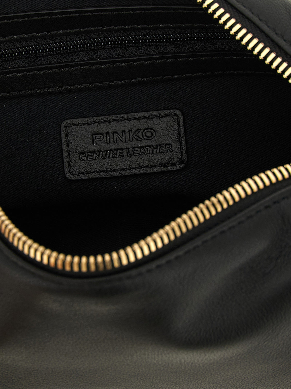 Pinko Charms Mini Shoulder Bag Black