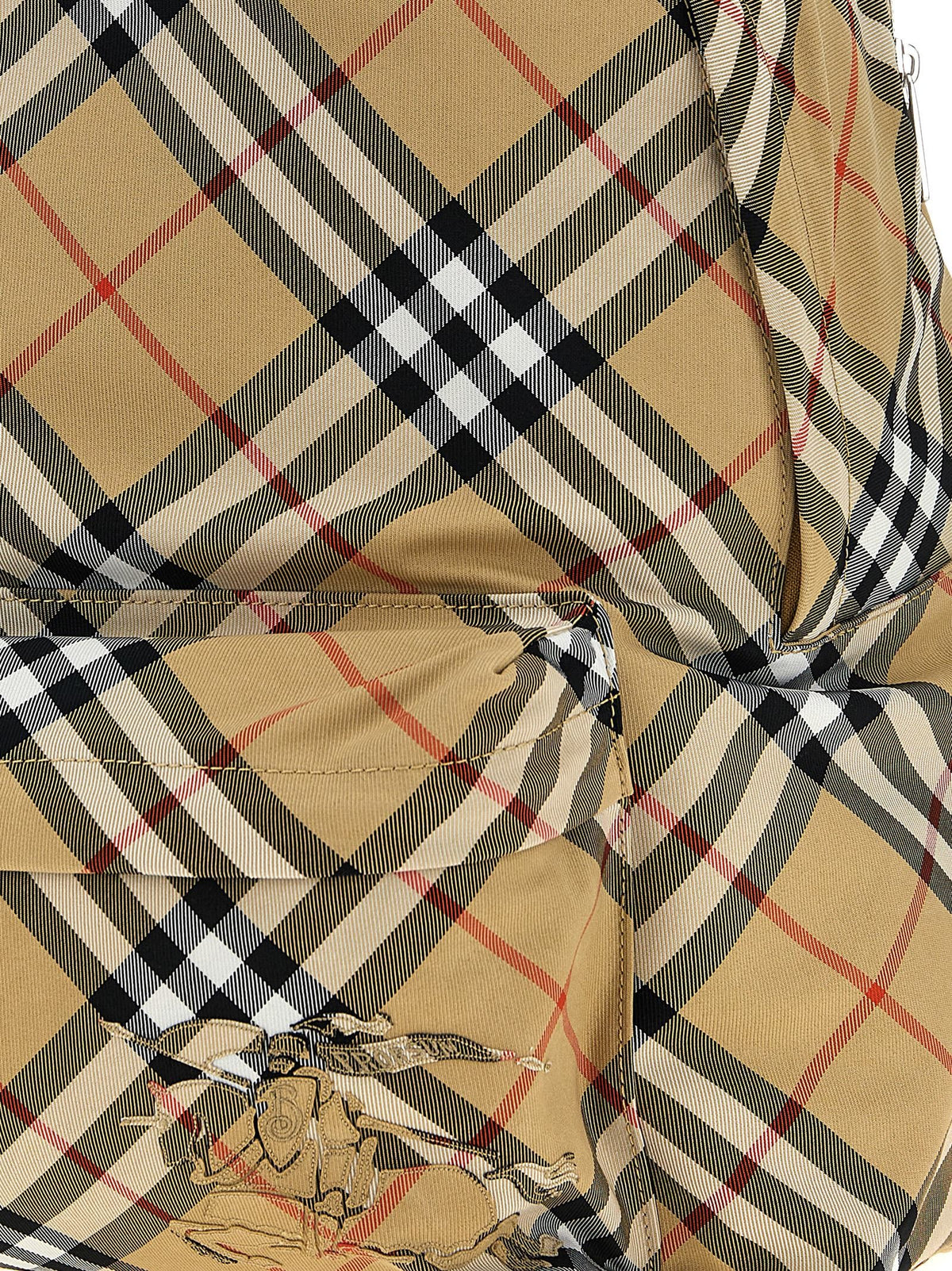 Burberry Check Backpack Beige