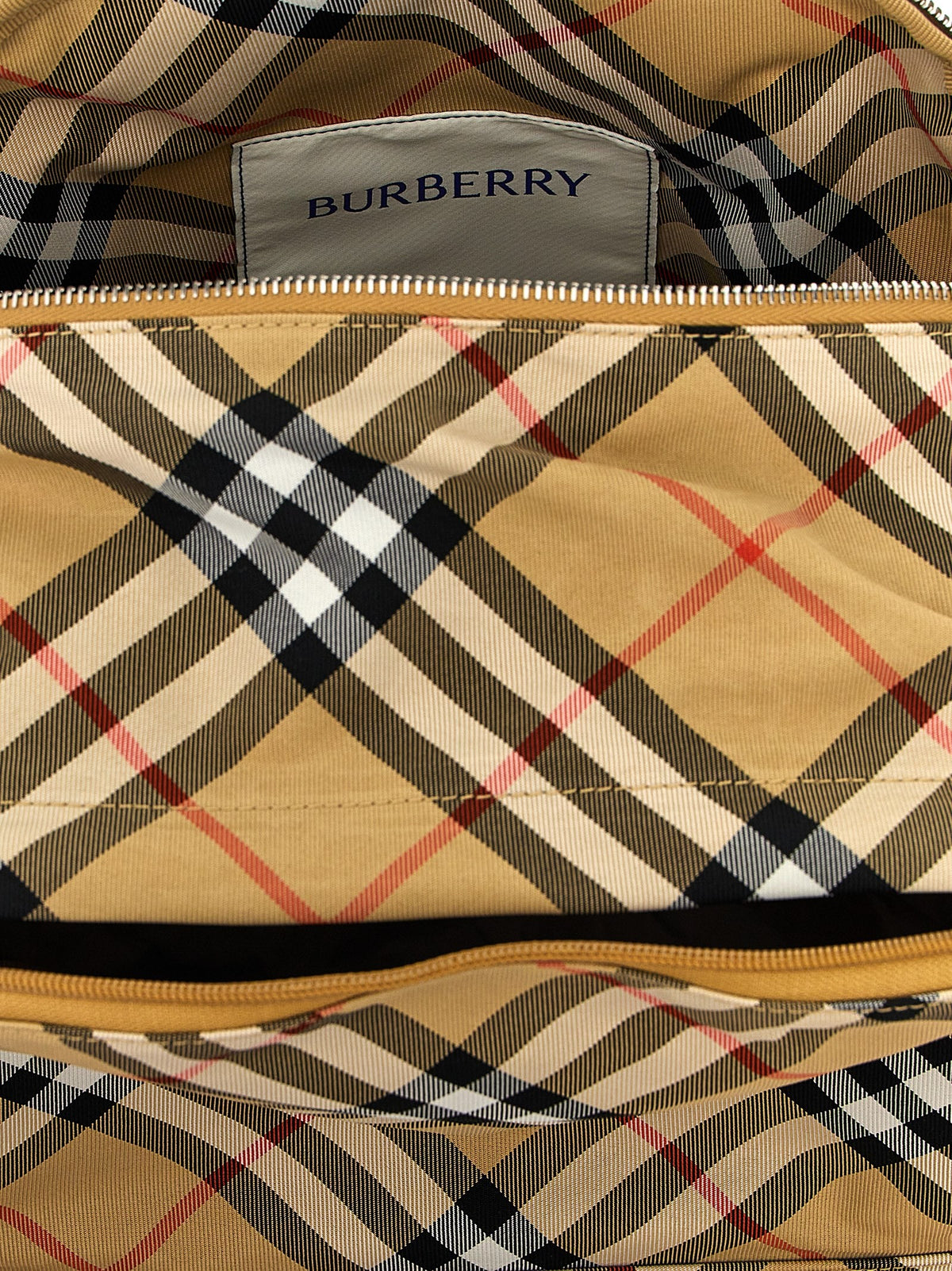 Burberry Check Backpack Beige