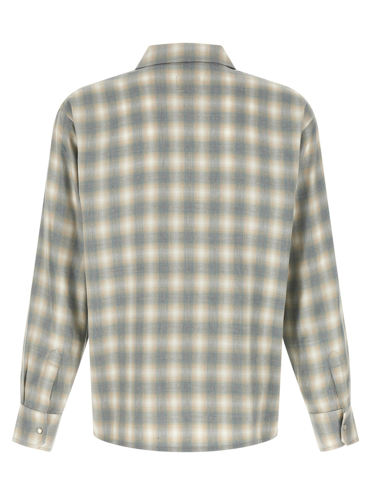 SECOND/LAYER Check Dégradé Shirt Grey