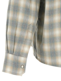 SECOND/LAYER Check Dégradé Shirt Grey