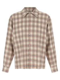 SECOND/LAYER Check Dégradé Shirt Beige