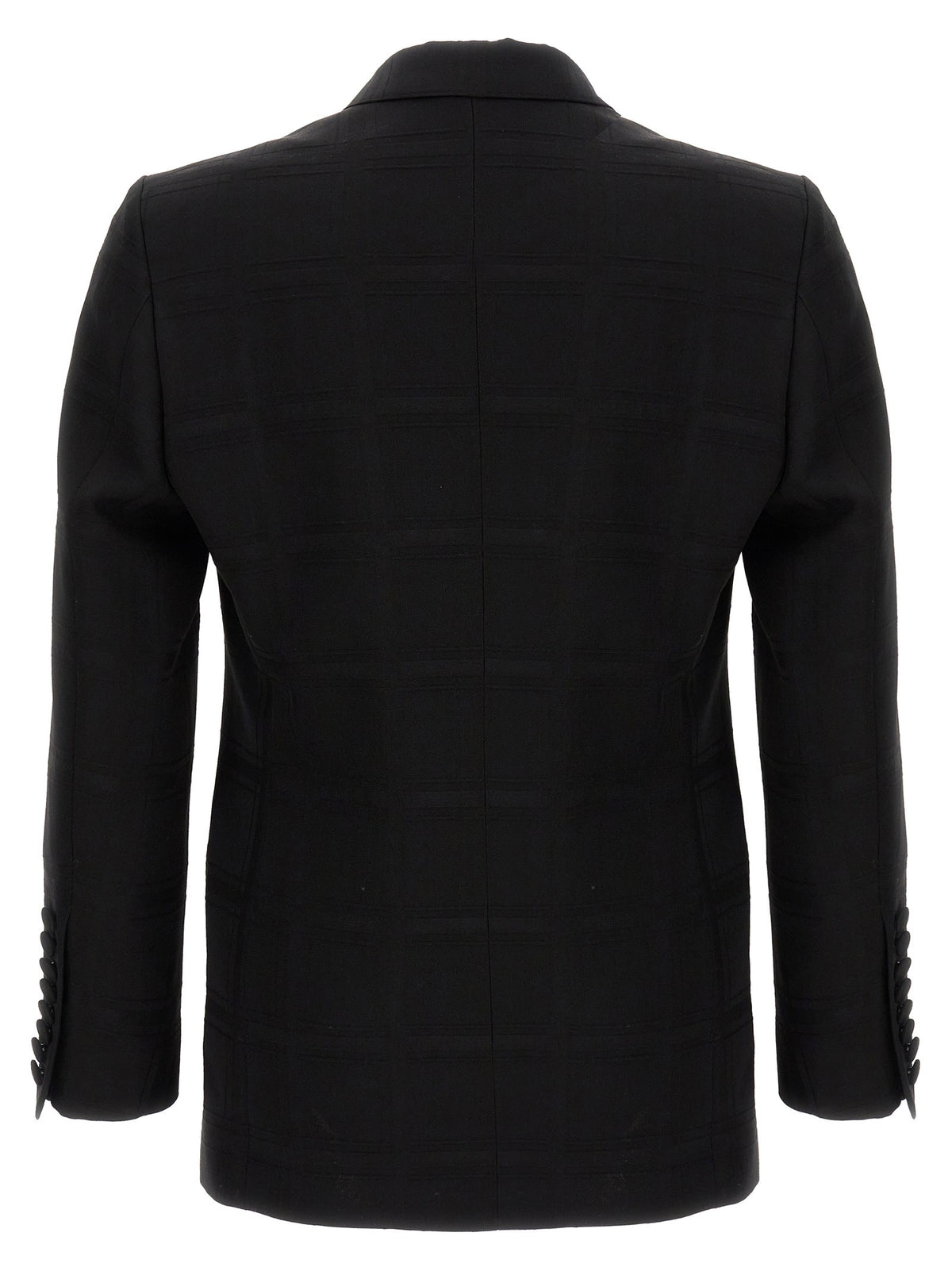 ETRO Check Double Breasted Blazer Black