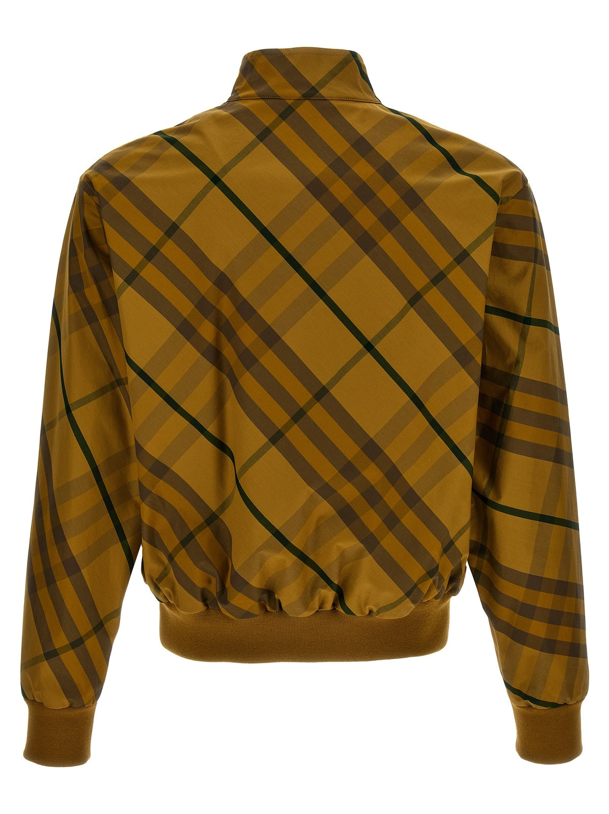 Burberry Check Print Jacket Yellow