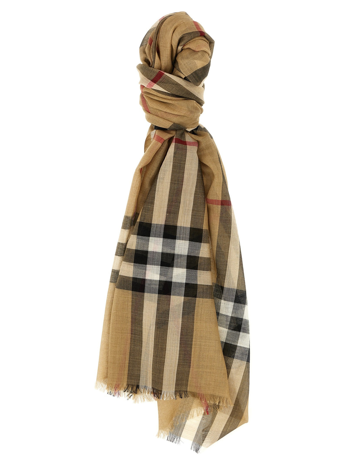 Burberry Check Scarf Beige