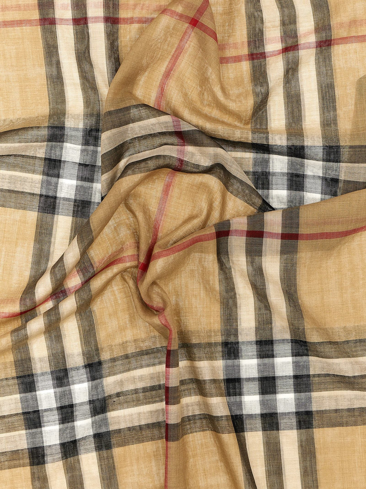 Burberry Check Scarf Beige