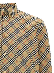 Burberry Check Shirt Beige