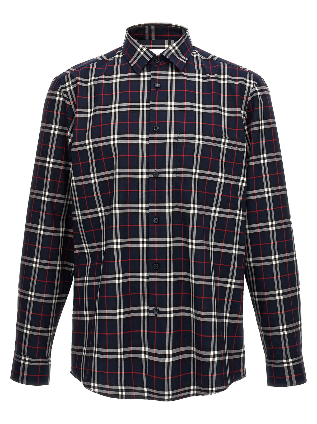 Burberry Check Shirt Blue