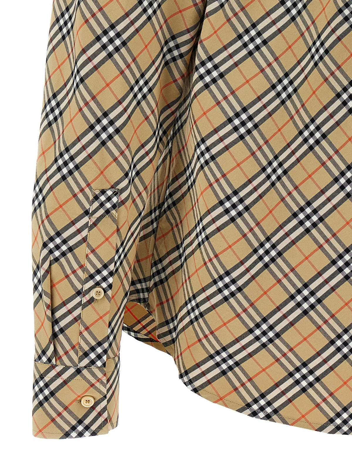 Burberry Check Shirt Beige