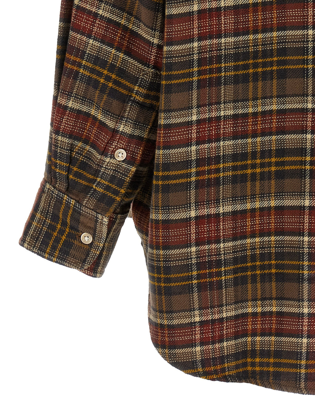 R13 Checked Shirt Brown