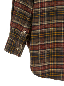 R13 Checked Shirt Brown