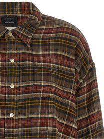 R13 Checked Shirt Brown